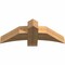 Ekena Millwork Bellingham Timber Gable Bracket, Western Red Cedar, 36"W x 13"H x 5 1/2"D x 5 1/2"F, 9/12 Pitch GBW036X13X0606BEL00SWR - alternate 5